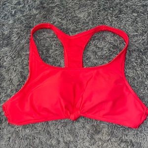 Red bathing suite top